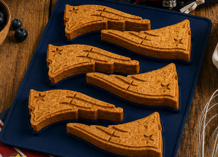 MasterPieces Game Day - FanPans NFL New England Patriots Silicone Muffin Pan - Dishwasher Safe
