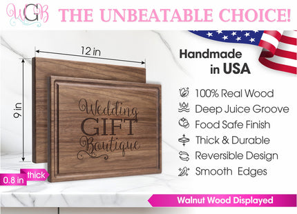 Personalized Cutting Board, Custom Wedding, Anniversary or Housewarming Gift Idea, Wood Engraved Charcuterie, for Couples, Family and Clients (FRIENDS Themed Lobster 087)