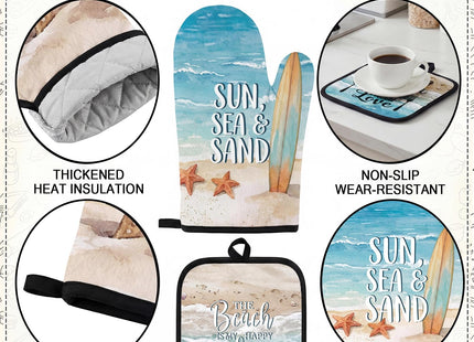 Culudea 10 Pack Kitchen Decor and Accessories Set, Beach Coastal