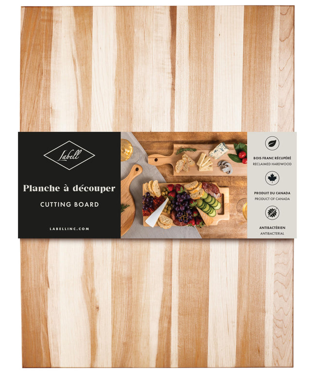 Labell Large Canadian Maple Edge Grain Cutting Board, 18 x 24 x 0.75 in