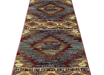 Carpet King Cabin Style Distressed Antiquated Runner Area Rug Bear Wildlife Animal Country Hunting Southwest Wilderness Design 769 (2 Feet X 7 Feet)