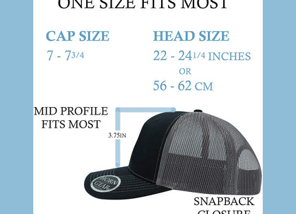 HORN GEAR Trucker Hat - Bear Hat Edition (Black/Black)