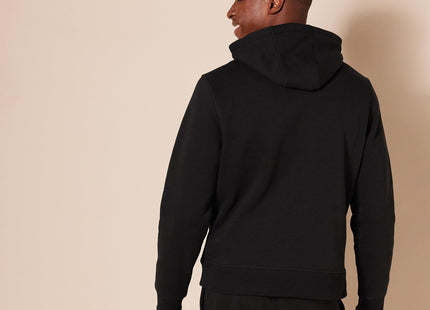 Amazon Essentials Men's Pullover Sweatshirt Hoodie, Big & Tall Options Available, Black Heather, X-Large
