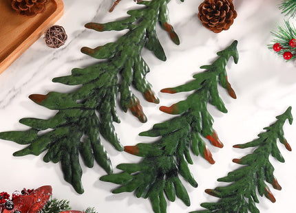 Jetec 4 Pcs Metal Pine Tree Wall Art, 3D Metal Tree Wall Decor, Green