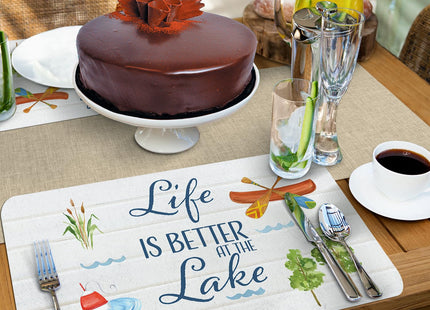 CounterArt Lake Living Reversible Easy Care Placemat 4 Pack