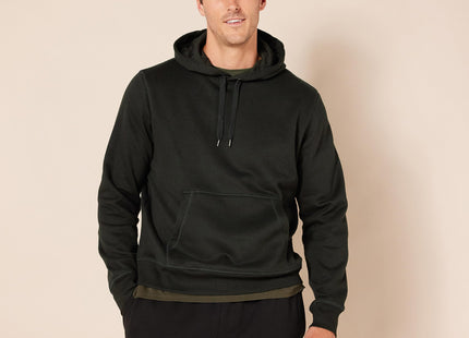 Amazon Essentials Men's Pullover Sweatshirt Hoodie, Big & Tall Options Available, Black Heather, X-Large
