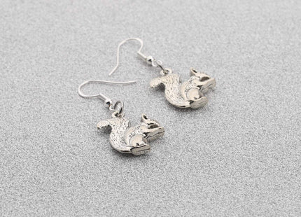 BAUNA Cute Animal Earrings Moose Squirrel Earrings Zebra Koala Jewelry for Women Deer Antler Pendant Giraffe Gifts (Squirrel)