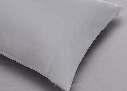 Amazon Basics 5-Piece Lightweight Microfiber Comforter Set with Sheets, Bed-in-a-Bag, Gray Calvin Striped Bedding, Twin/Twin XL