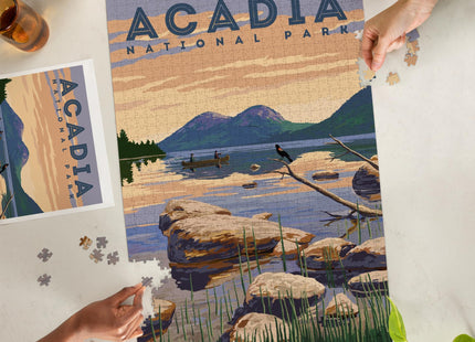 Lantern Press Acadia National Park Jordan Pond Puzzle, 1000 Pieces