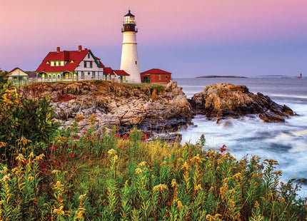 White Mountain Puzzles Maine Lighthouse - 1000 Piece Jigsaw Puzzle