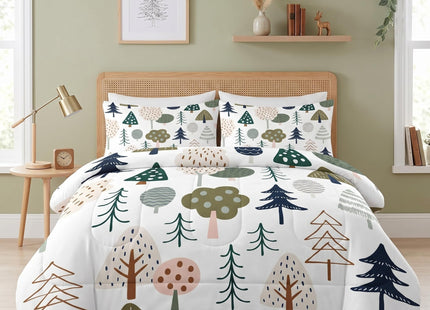 Pamnest Twin Comforter Set, 2 Pieces Woodland Tree Bedding, All Season