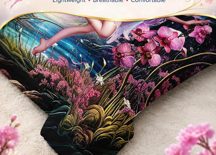 AILONEN Beautiful Butterfly Fairy Comforter Set,Magic Mushroom Duvet Set Queen Size, Mysterious Fairy Forest Theme Bedding Set Perfect for Kids Girls Bedroom,1 Quilt + 2 Pillow Case