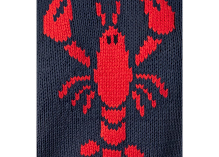 CUBRIDGE Lobster Sweater Vest Women Sweater Tank Sleeveless Knit Vests Navy