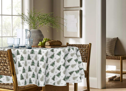 Horaldaily Christmas Tablecloth 60 x 60 Inch Round Christmas Pine Tree