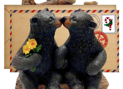 BestGiftEver Napkin Holder with Kissing Bear