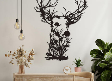 Xedatric Deer Head Metal Wall Art 23.6 * 18.5 inches