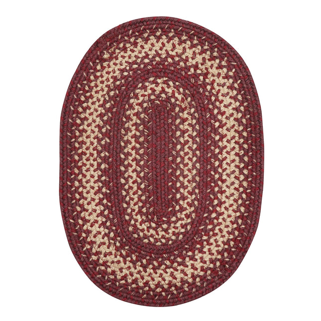 Homespice Autumn Maple Jute Braided Placemats, Oval 13x19 Set of 6