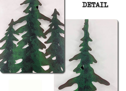Pine Decoration Pine Metal Wall Art Outdoor Metal Wall Art Tree Wall Art