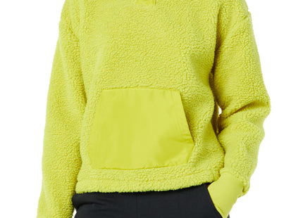 Amazon Essentials Women's Teddy Fleece Pullover Jacket (Available in Plus Size), Bright Olive Green, L