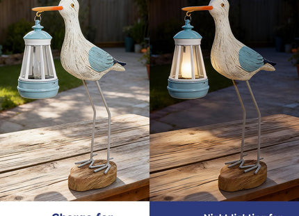 QZJDDZSW Solar Seagull Statues for Garden and Home Decor,Funny Garden Decor Beach,Pool,Patio,Lawn,Yard,Porch,Perfect Garden Gift