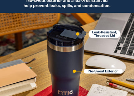 RTIC 20oz Essential Tumbler with Lid, Ceramic Lined, Pine Tree