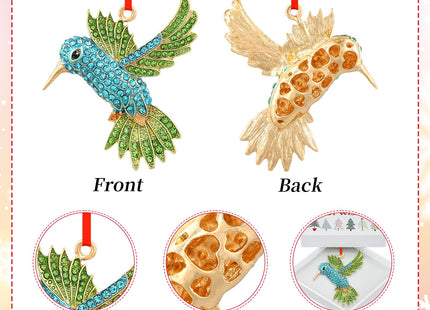 PETCEE Hummingbird Ornament - Blue and Green Hummingbird Christmas Ornament