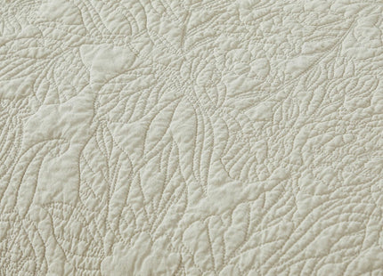 Brandream White Quilts King Size 100% Cotton Quilt Set Coastal Bedding Seashell Starfish Matelasse Coverlet Set Beach Themed Quilt Bedding Set 3-Piece