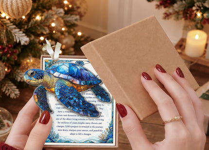 Turtle Ornaments - Beach Ornaments for Christmas Tree - Sea Turtle Gifts