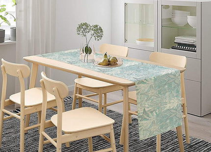 Nautical Table Runner Beach Sea Starfish Coral Art Printed Runner for Home Kitchen Dining Table Living Room Decor Fabric 1 Panel W13xL36in