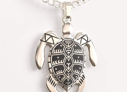 Happy Kisses Sea Turtle Necklace – Nautical Tribal Pendant with Inspirational Gift Card