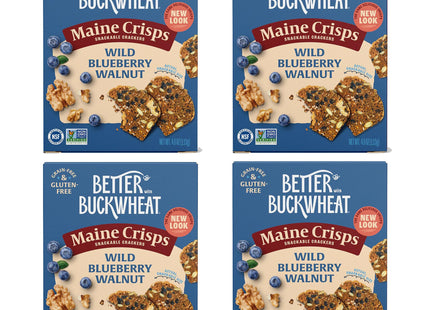 Maine Crisps Wild Blueberry Crisps, 4 Oz (Pack of 4)