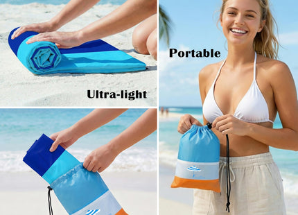 Beach Blanket Waterproof Sandproof 78''X81''/10'X9' Oversized Big Blanket