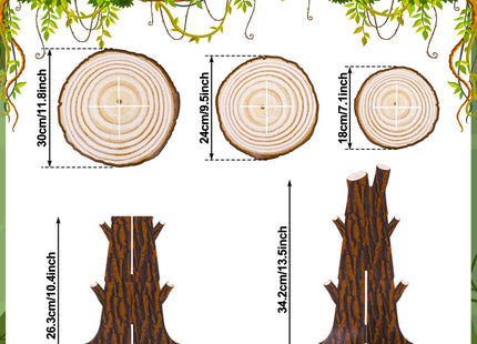 NatNarr 2 Pack Woodland Cupcake Stand Woodland Baby Shower Decorations