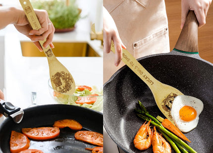 Owl Gifts for Women Kitchen Utensils Set - Bamboo Cooking Spoons Apron