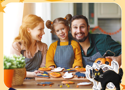 Teenyyou 6 Pcs 8" Large Halloween Cookie Cutters, Pumpkin