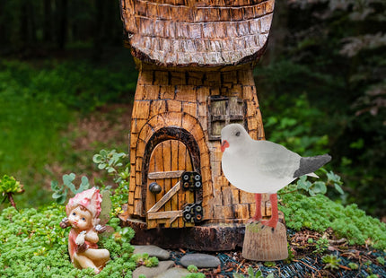 STOBOK Nautical Seagull Statue Miniature Seagull Figure Figurine Home Decor Accent for Office Living Room Bedroom Cafe Restaurant Car 3.54 X 2.75 X 1.18 in