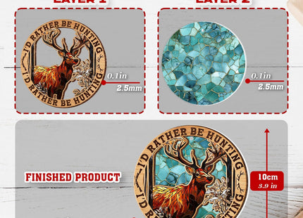Deer Christmas Ornament - Hunting Decor for Home - Gifts for Men, Boys, Hunters