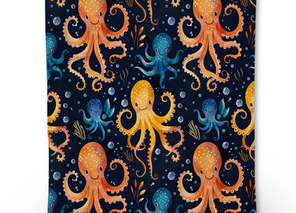 Ti Caldi Cute Octopus Blanket, Soft Warm Lightweight Flannel Throw Blanket for Couch, Bed, Travel & Outdoor, Cozy Fuzzy Blankets for Adults Kids, Home Decor 60×50 in