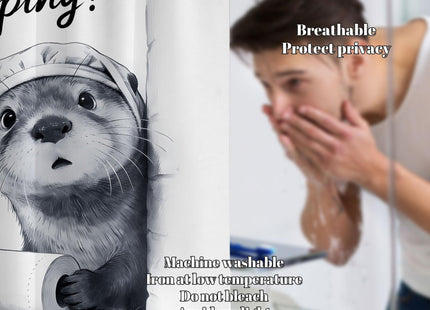 puuiui Funny Otter Shower Curtain Unique, 60x72 Inchs