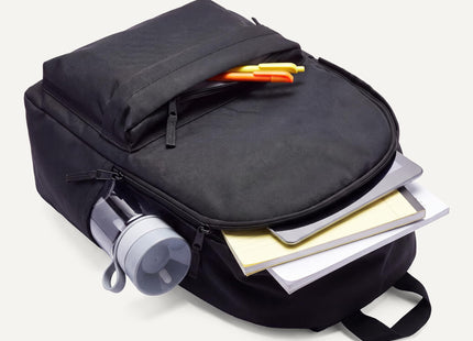 Amazon Basics Backpack for School, Travel, Study with Padded Adjustable Shoulder Straps, Spacious Compartment, Water Bottle Pockets, Durable Classic Design, Black