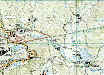 Baxter State Park Map [Mount Katahdin, Katahdin Iron Works] (National Geographic Trails Illustrated Map, 754)