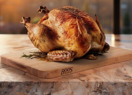 John Boos Chop-N-Slice Series Rectangular Wooden Maple Cutting Board