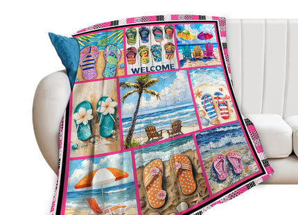 Tijuboni Coastal Beach Throw Blanket for Girls Women50 x40