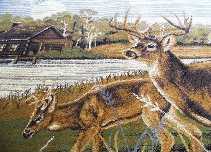 Pro Rugs Wildlife Nature Cabin Lodge Deer Scene Area Rug (2 Feet X 3 Feet 2 Inch)