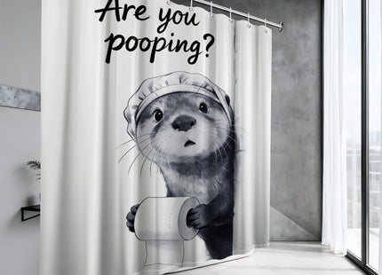 puuiui Funny Otter Shower Curtain Unique, 60x72 Inchs