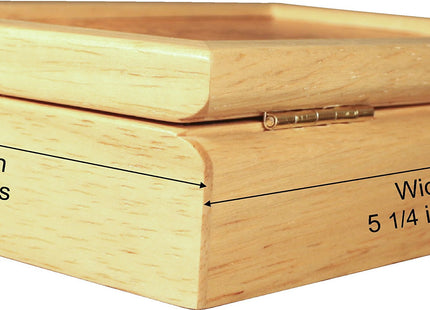 MarqArt Moose Wood Art Gift Trinket Box & Jewelry Boxes - Handmade USA - Unmatched Quality - Unique, No Two are the Same - Original Work of Wood Art (#4122 Moose Head 4x5x1.5)
