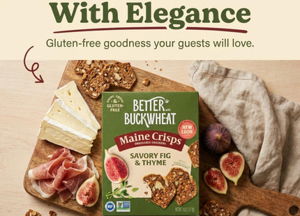 Maine Crisps Fig & Thyme Crisps, 4 Oz (Pack of 1)