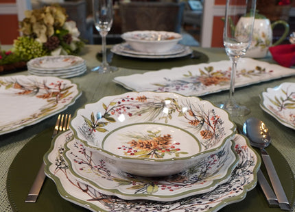 Certified International Winter Forest 12 Pc Dinnerware Set, Service for 4