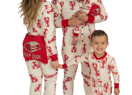 Lazy One Flapjacks, Matching Christmas Pajamas for Familes (Lobster, S)