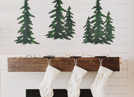 wotieuns Pine Tree Wall Decor Outdoor Metal Art Hanging Farmhouse Country Forest Cabin